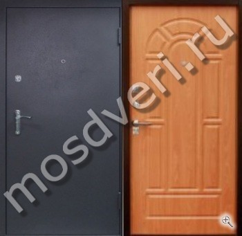 Стальная квартирная дверь с порошковым окрасом и МДФ - купить от производителя Мосдвери Стальная квартирная дверь с порошковым окрасом и МДФ