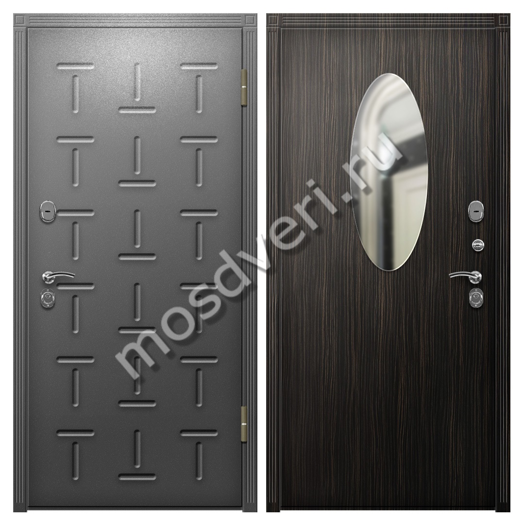 Дверь для загородного дома МДФ с зеркалом - купить от производителя Мосдвери Дверь для загородного дома МДФ с зеркалом