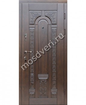 Входная дверь с отделкой МДФ с декоративными элементами - купить от производителя Мосдвери Входная дверь с отделкой МДФ с декоративными элементами