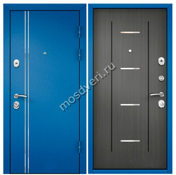 Синие входные двери в квартиру SVK-02 - купить от производителя Мосдвери Синие входные двери в квартиру SVK-02