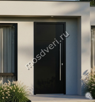 Высокая входная дверь черная - купить от производителя Мосдвери Высокая входная дверь черная