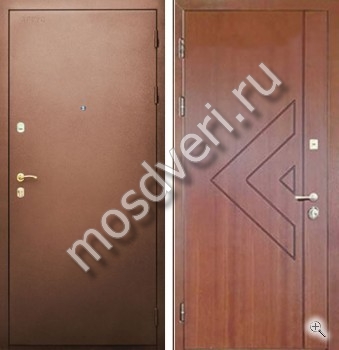 Входная металлическая дверь в квартиру с порошковым напылением и МДФ - купить от производителя Мосдвери Входная металлическая дверь в квартиру с порошковым напылением и МДФ