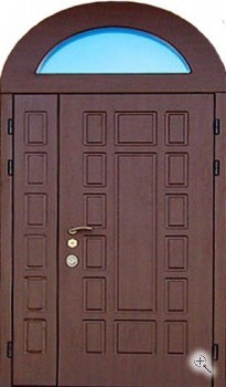 Арочная входная дверь со стеклом ВДА-82 - купить от производителя Мосдвери Арочная входная дверь со стеклом ВДА-82